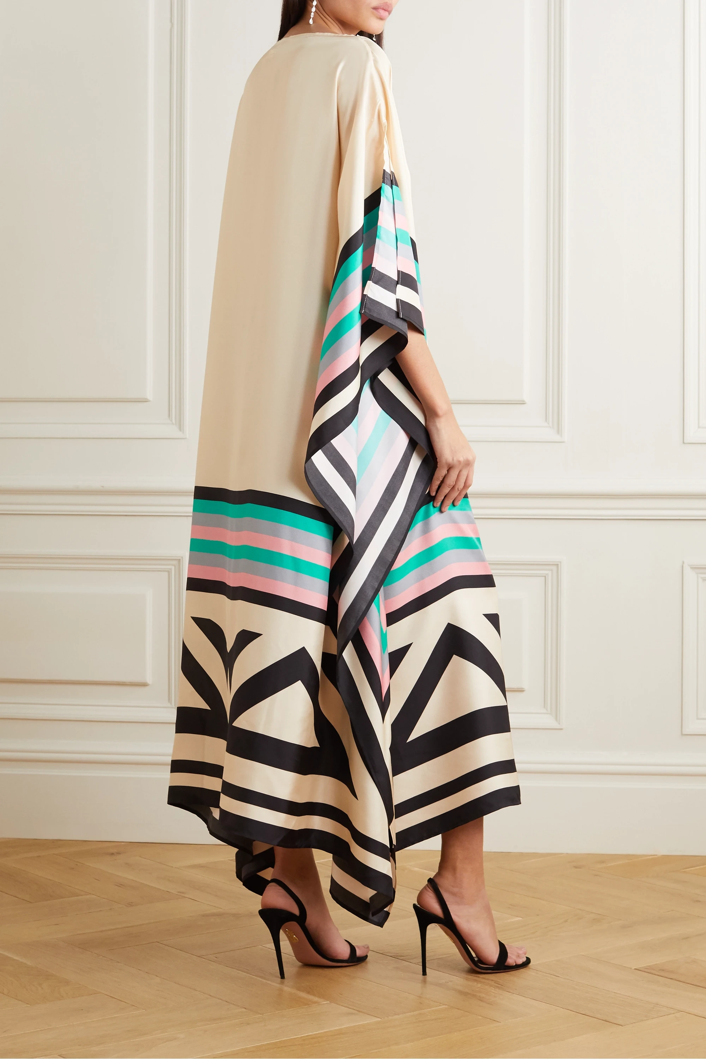 Maja™ | Elegant kaftanklänning med geometriskt mönster