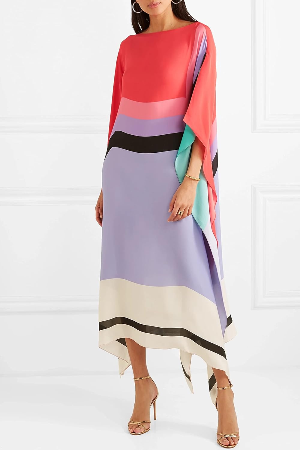 Maja™ | Elegant kaftanklänning med geometriskt mönster