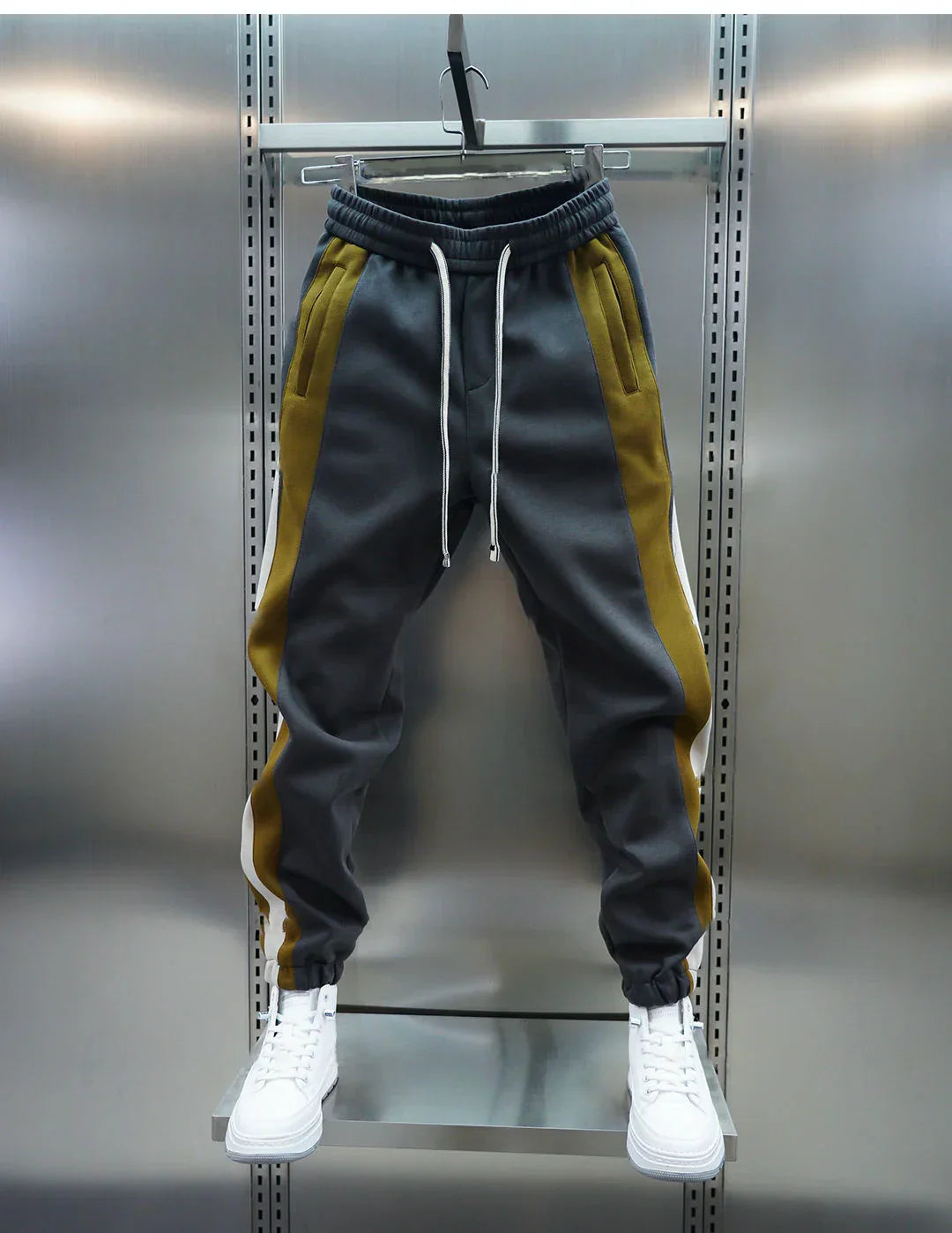 Laurent™ | Fashionabla byxor med kontrastremsor