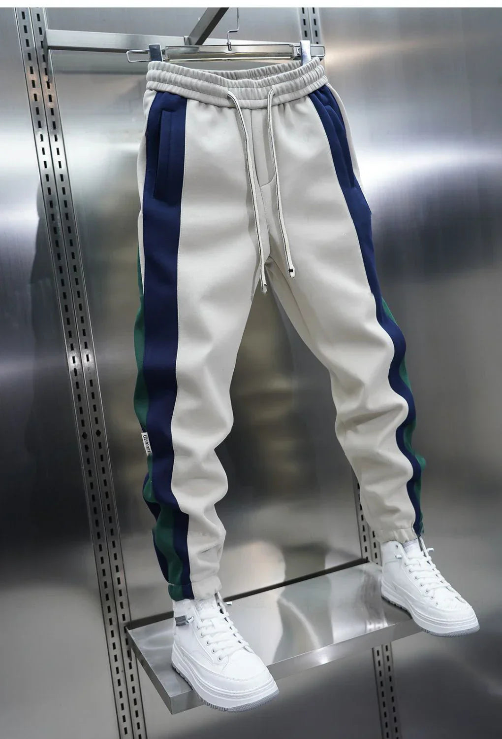 Laurent™ | Fashionabla byxor med kontrastremsor