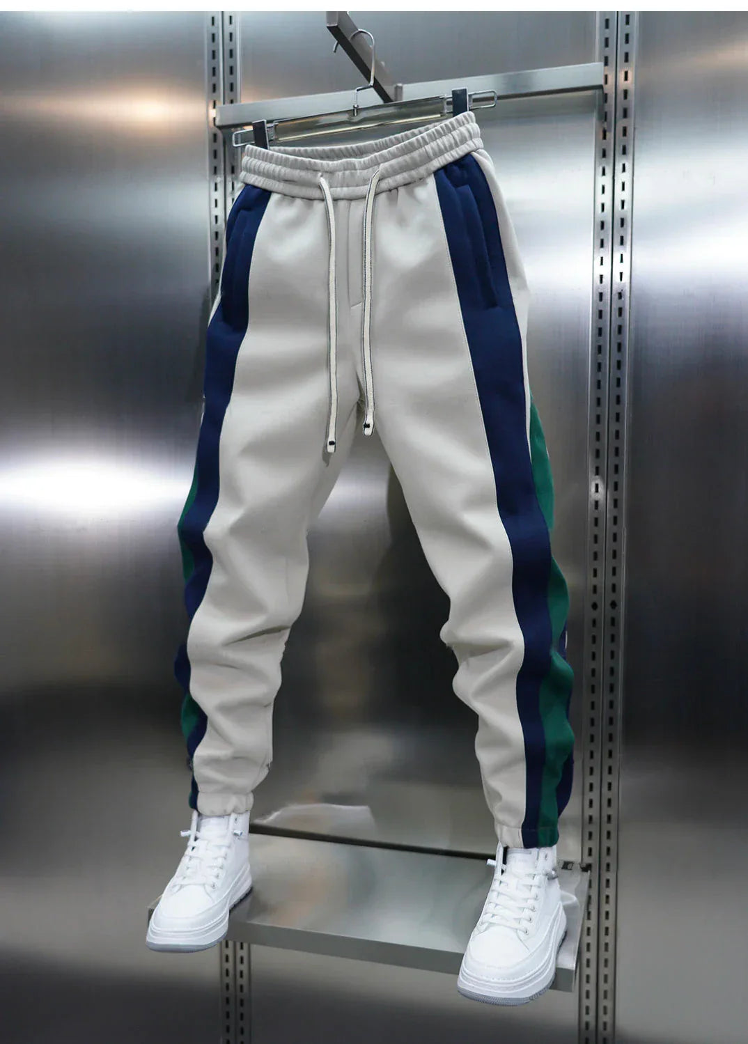 Laurent™ | Fashionabla byxor med kontrastremsor