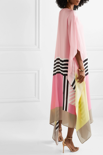 Maja™ | Elegant kaftanklänning med geometriskt mönster