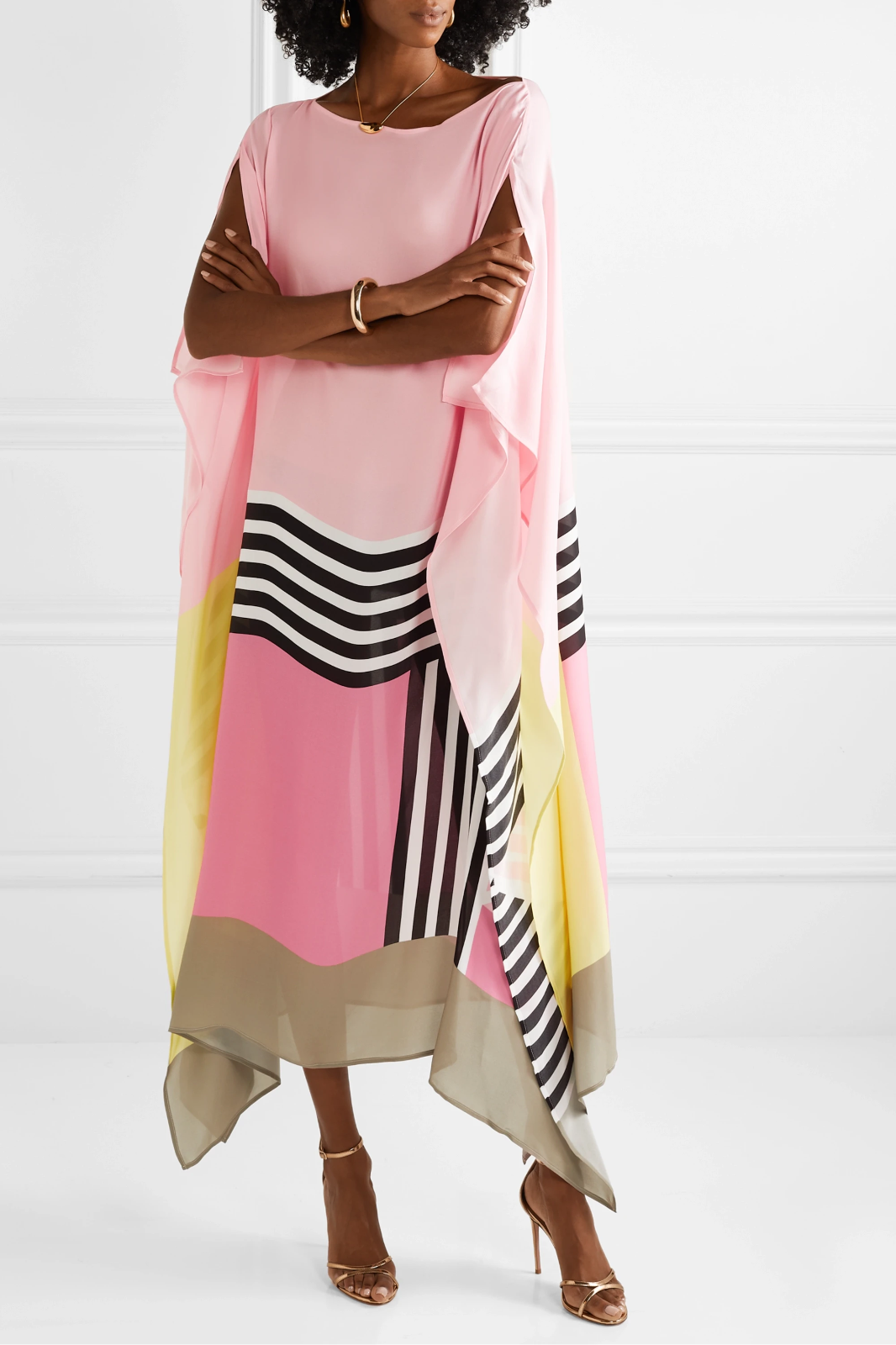 Maja™ | Elegant kaftanklänning med geometriskt mönster